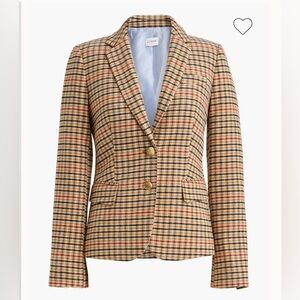 Herringbone wool-blend schoolboy blazer